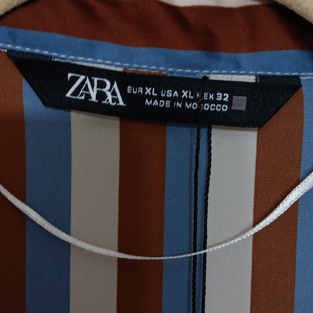Women's Zara Multicolor Striped Casual Shirt - Picture 2 of 3